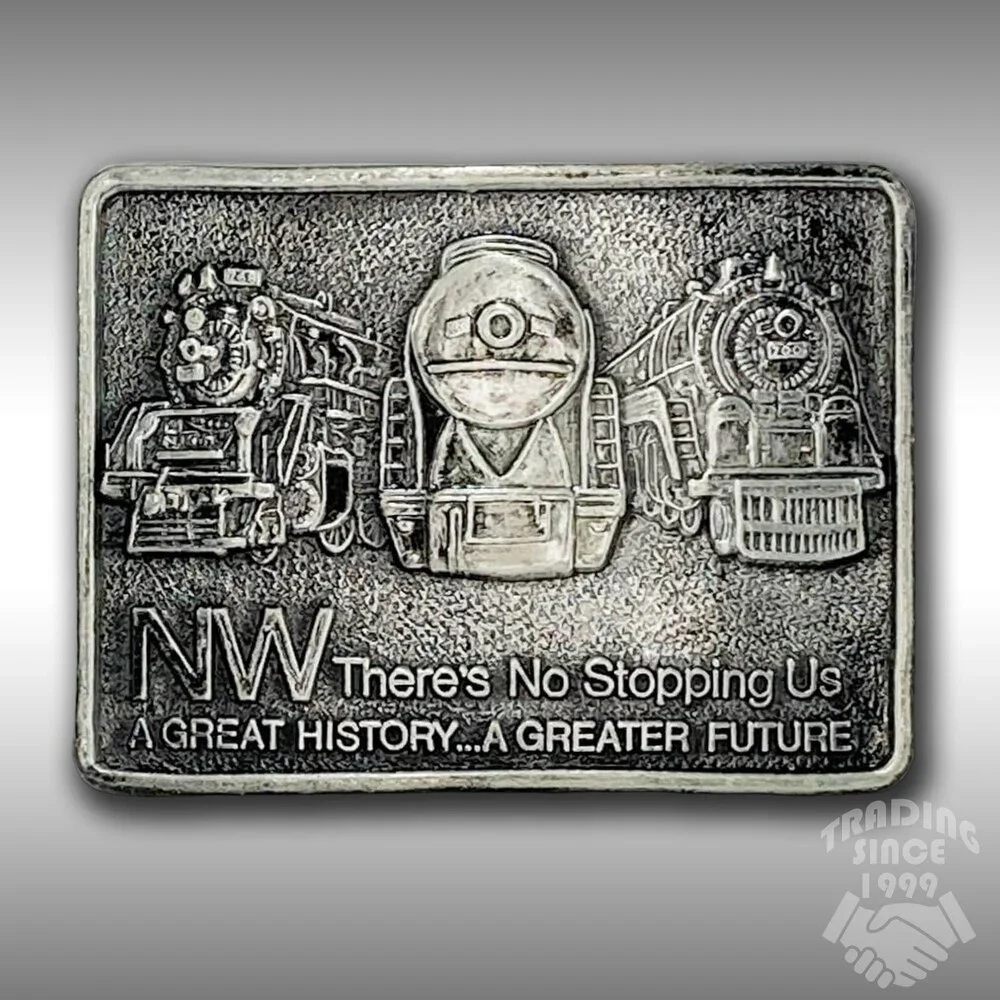 Belt Buckle NW Norfolk & Western Railway Steam Engine‎ Locomotive Century Canada